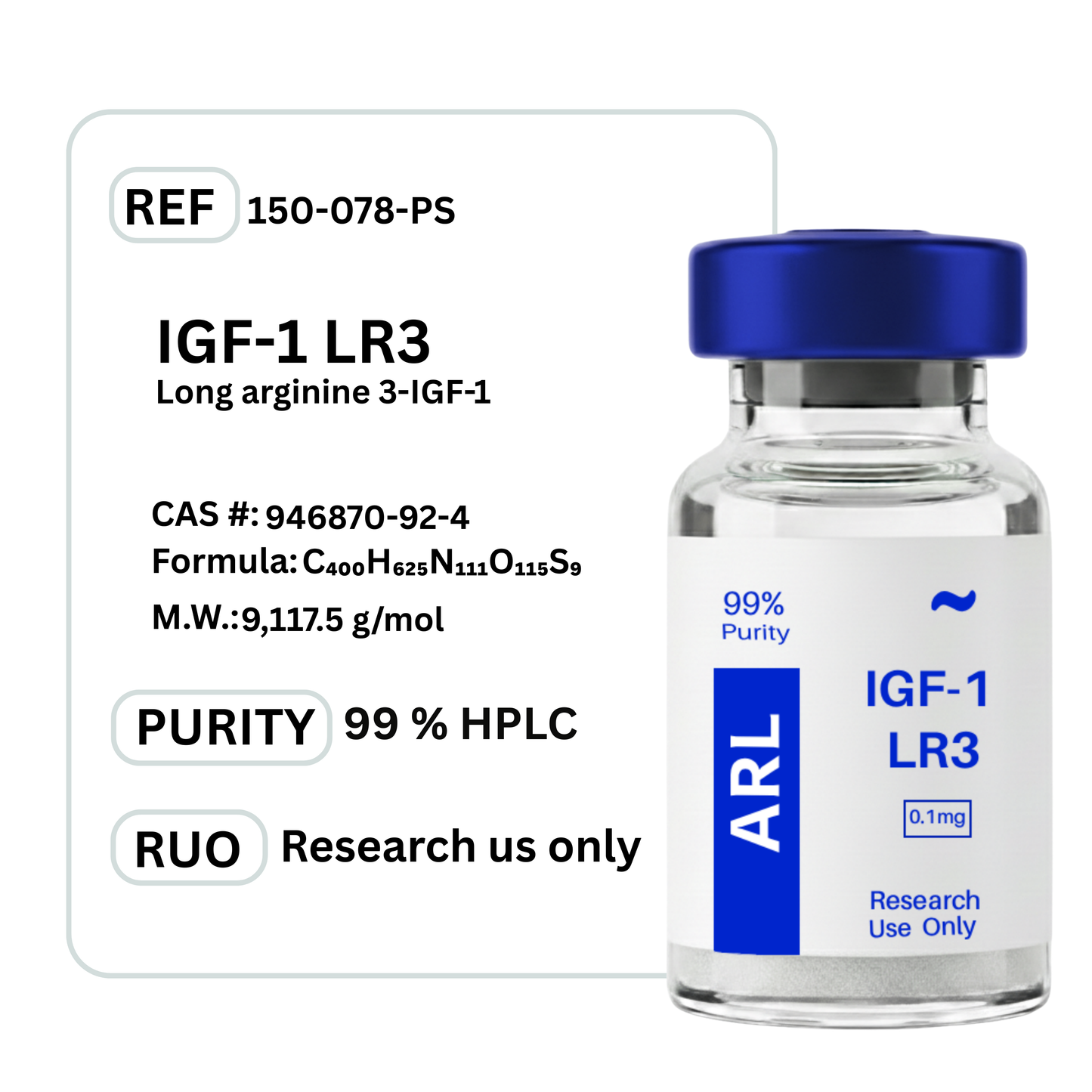 IGF-1 LR3 (Long R3)